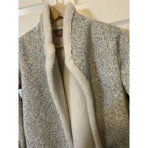 FREE COUNTRY Women's‎ Sz 14/16 Vest Jacket Plush Fleece Gray white